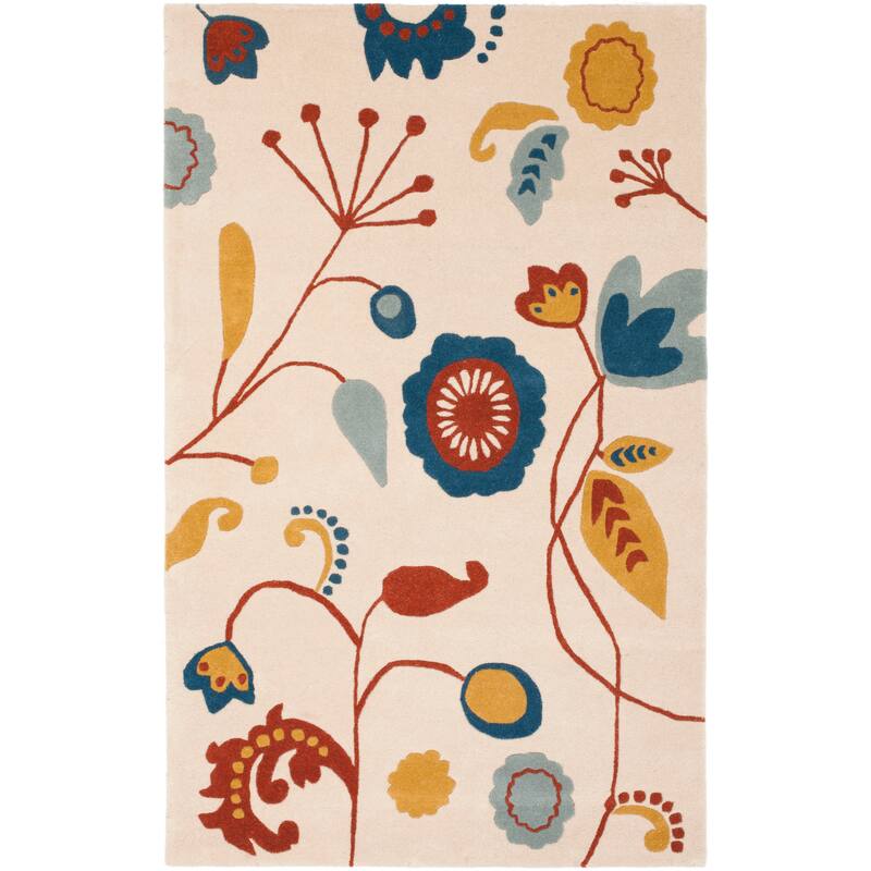 SAFAVIEH Handmade Soho Kaleena Floral N.Z. Wool Rug