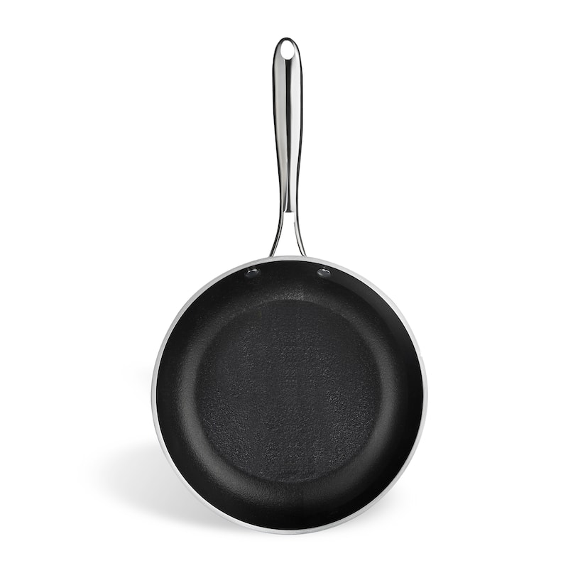 Gotham Steel Pewter Cast Textured 12" Nonstick Fry Pan with Stay Cool Handle