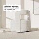 preview thumbnail 3 of 11, BELLEZE Teddy Accent Chair with Open-Back, 360° Rotating Base - Burke
