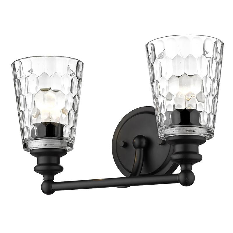 Modern Transitional Hardwired Wall Light with Reversible Mount and Clear Glass Shade LED Compatible