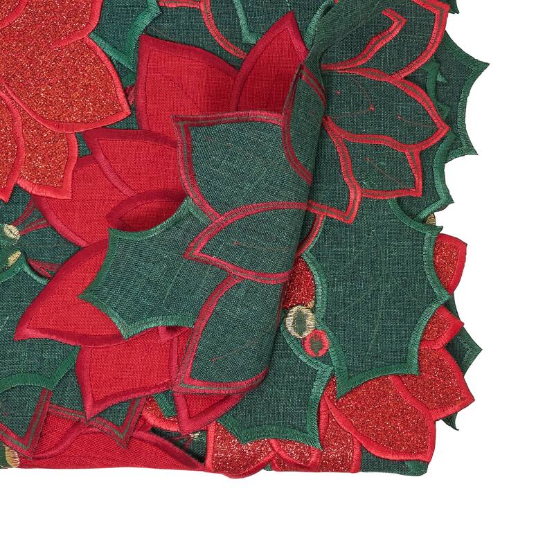 Poinsettia Table Runner - 14"x72"