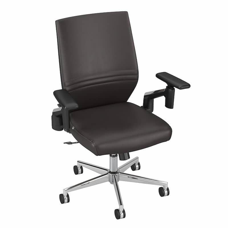 Laguna Mid Back Leather Office Chair by Bush Business Furniture