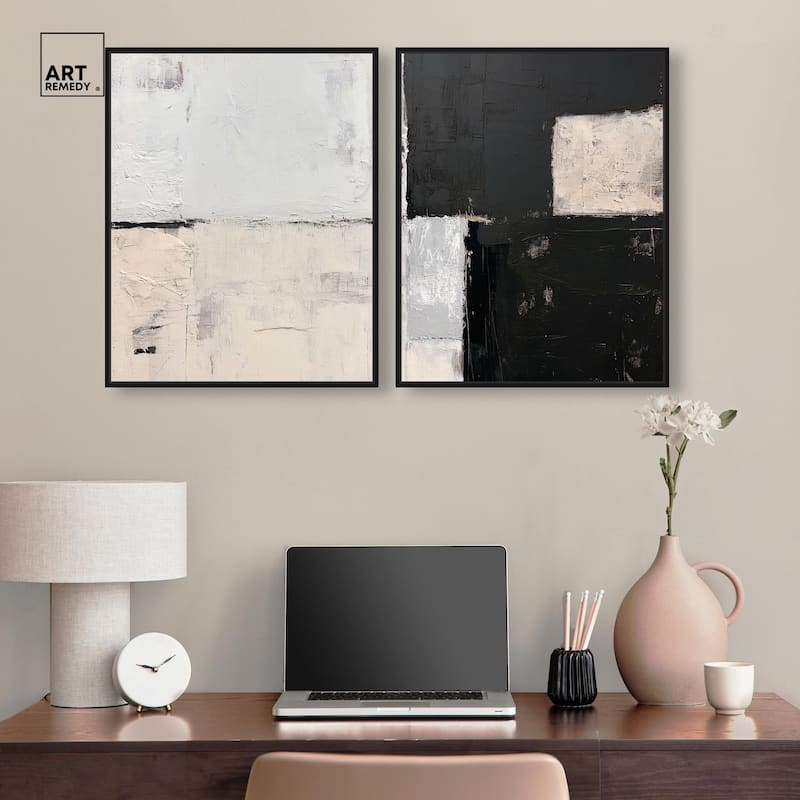 Shattered Symmetry I Canvas Set of 2 by Art Remedy