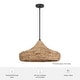 preview thumbnail 4 of 3, Hunter Cambria Boho Seagrass Pendant - Kitchen, Bedroom, Living Room, Dining Room, Entry - Transitional, Coastal