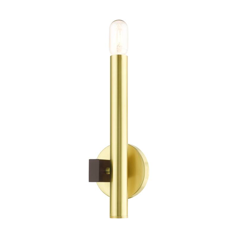 Livex Lighting Helsinki 14" Tall Wall Sconce - Satin Brass