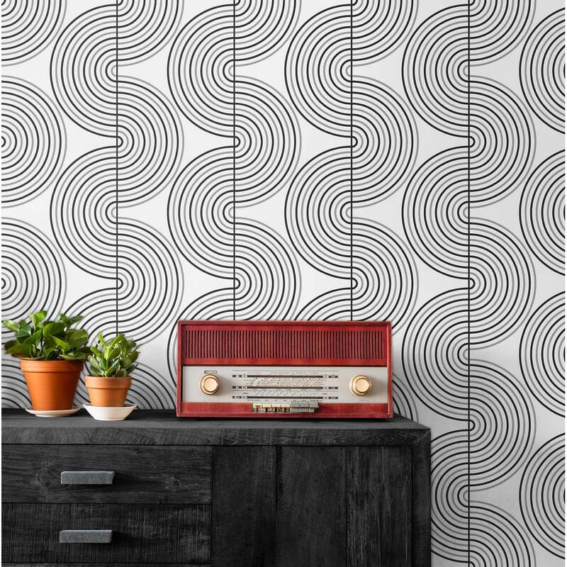 NextWall Zen Geo Peel and Stick Wallpaper
