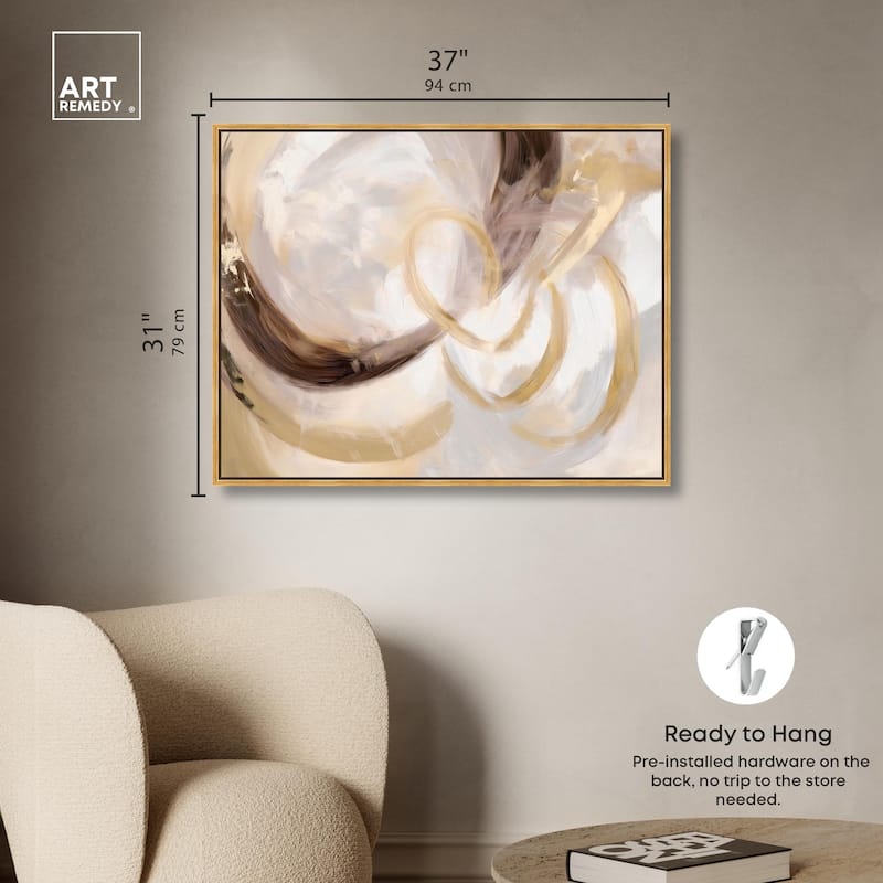 Dreamy Swirls III Canvas by Art Remedy