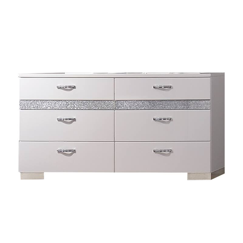 Naima II Dresser in White High Gloss