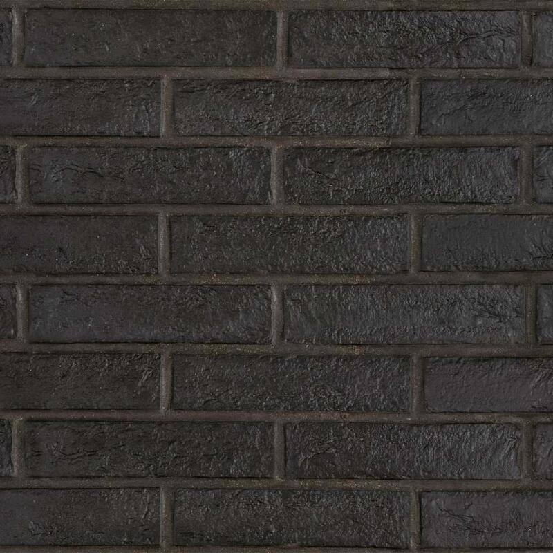 The Tile Life Brick City 2x10 Black Porcelain Floor & Wall Tile