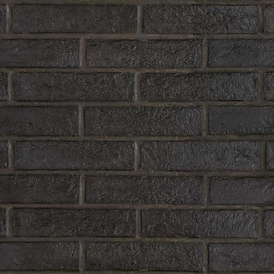 The Tile Life Brick City 2x10 Black Porcelain Floor & Wall Tile