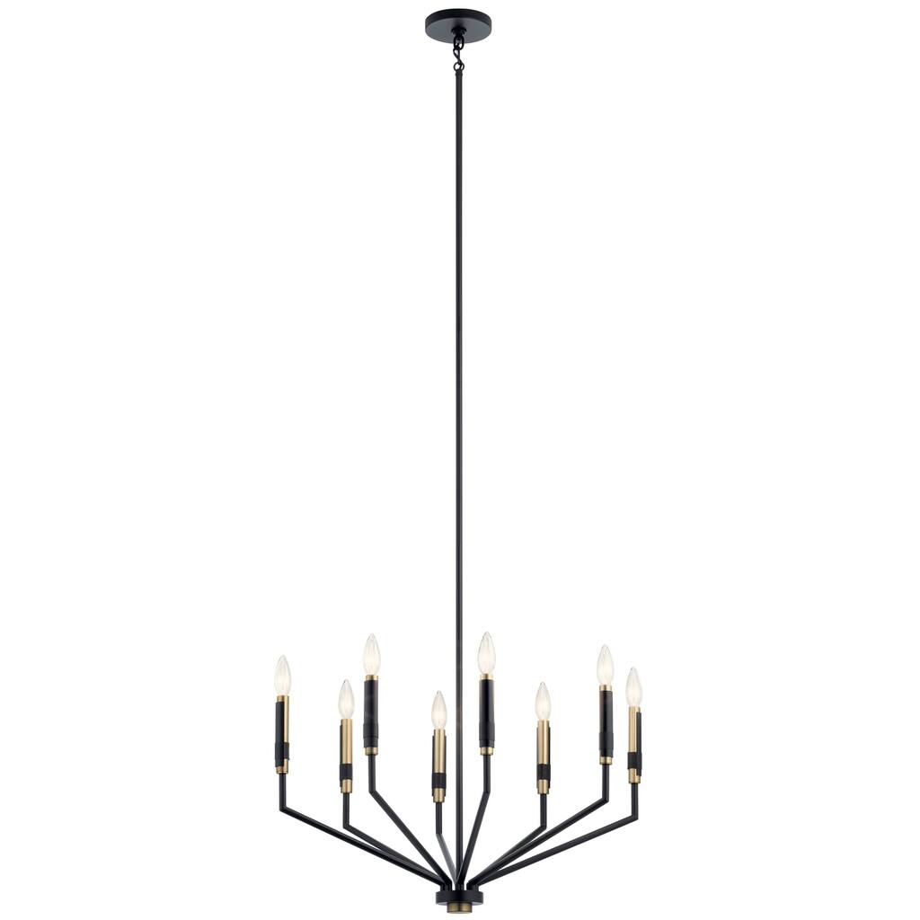 Kichler Armand 26 inch 8 Light Chandelier in Black and Bronze Finish