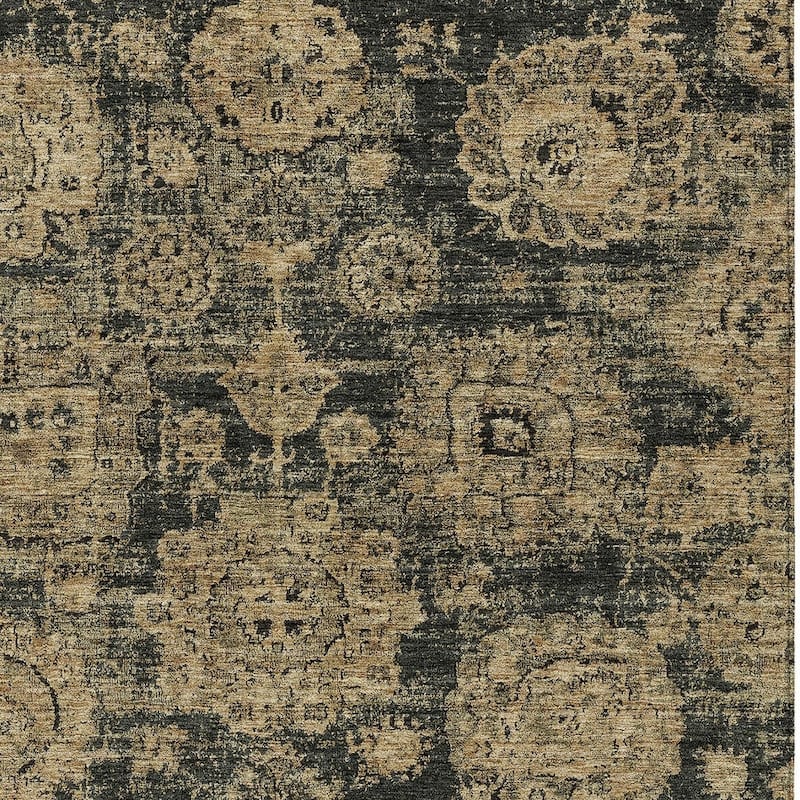 HomeRoots Floral Transitional Rectangle Outdoor Rug
