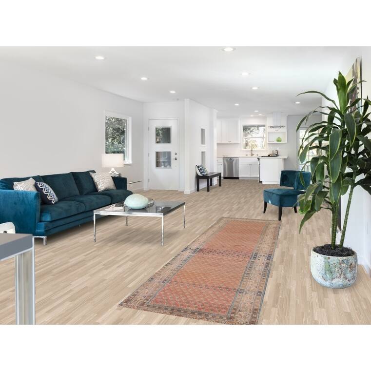 Distressed Botemir Persian Vintage Runner Rug Hand-Knotted Wool Carpet - 2'9" x 9'9"