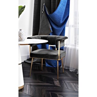 West Grey Velvet Chair