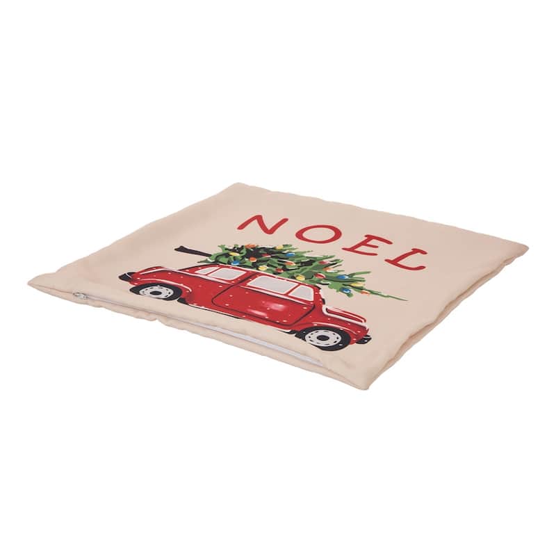 Glitzhome 18-Inch Christmas Pillow Cover
