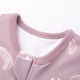 preview thumbnail 2 of 3, 100% Organic Cotton 1.0 Tog Sleeping Bag with Legs Sleeveless Wearable Blanket- Feather Mauve 12-24 Months