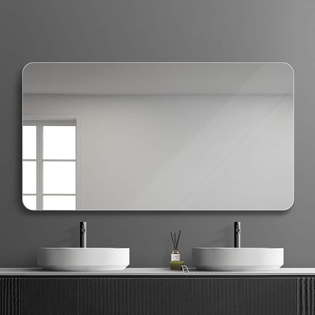 39 inches Rectangular Frameless Wall Mounted Bathroom Vanity Mirror - 39" X 30"