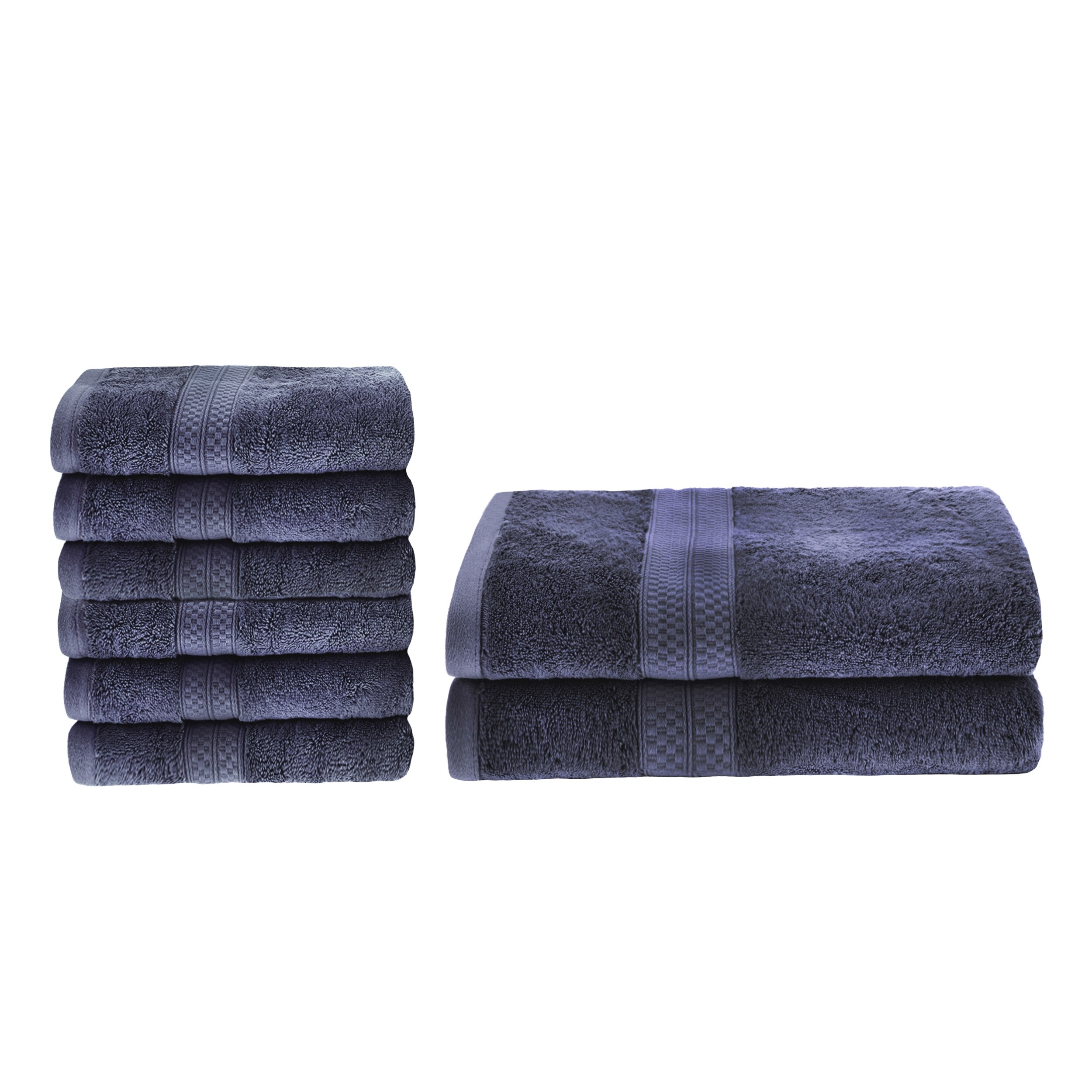 Luxury 8-Piece Towel Set with 2 Bath and 6 Hand Towels-image