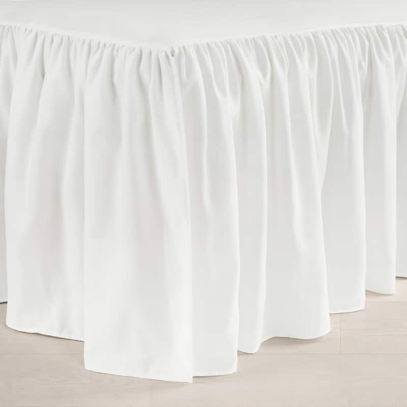 Lush Decor Ruffle Crib Skirt Single - 52" x 28" - White