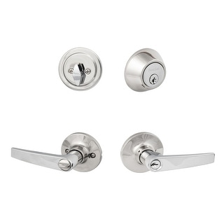Sure-Loc Cedar Entrance Lever with Keyed Alike Deadbolt