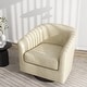 preview thumbnail 132 of 186, Modern Upholstered Barrel Chair Swivel Accent Chair for Living Room