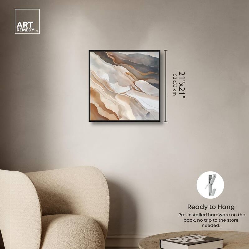 Earthen Flow Canvas by Art Remedy