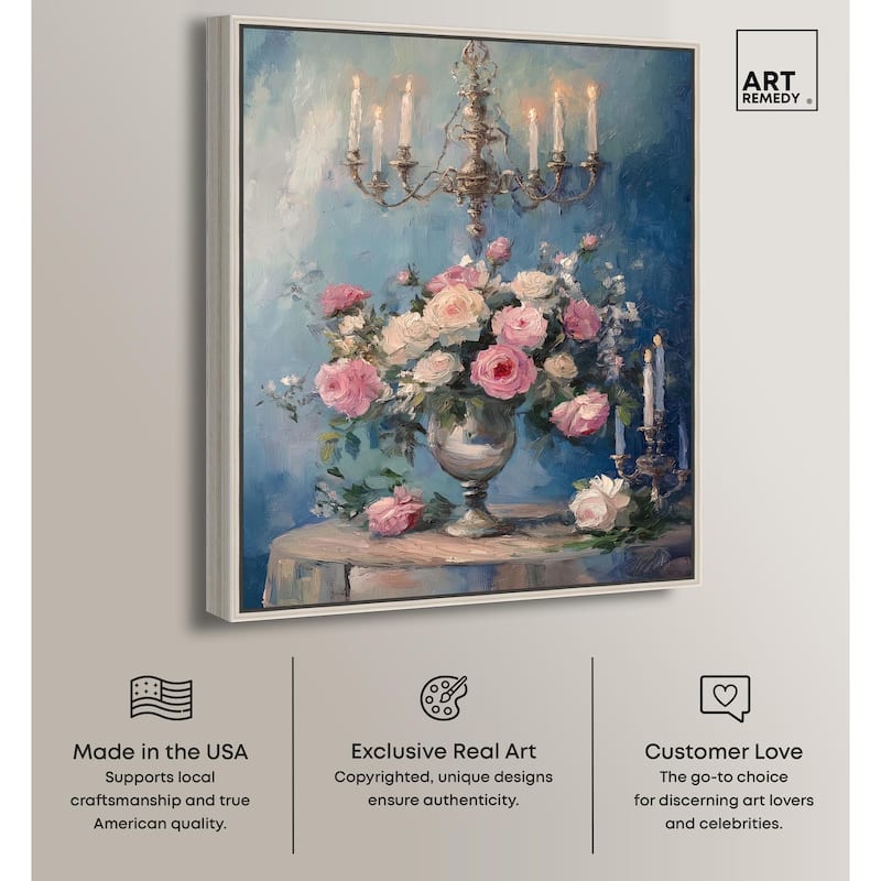 Romantic Roses Canvas by Art Remedy