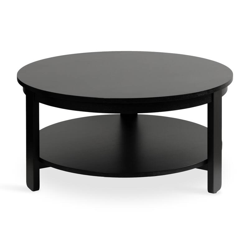 Kate and Laurel Foxford Round Wood Coffee Table