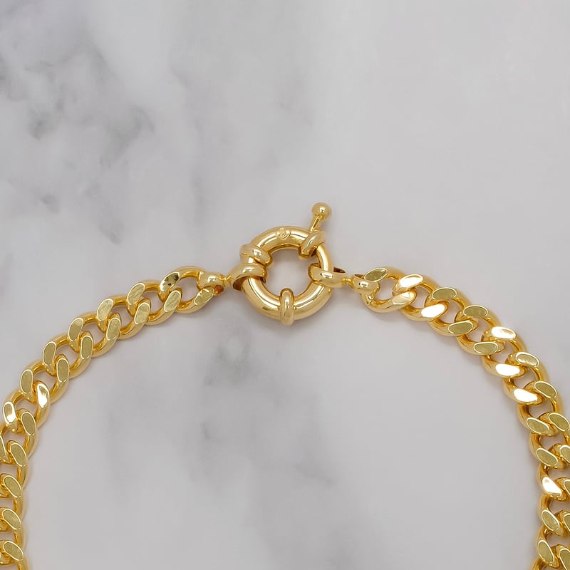 Victoria Townsend Yellow Gold Curb Link Bracelet