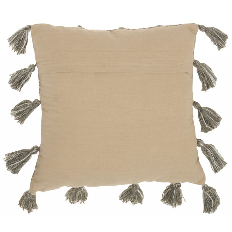 Off Tasseled Throw Pillow