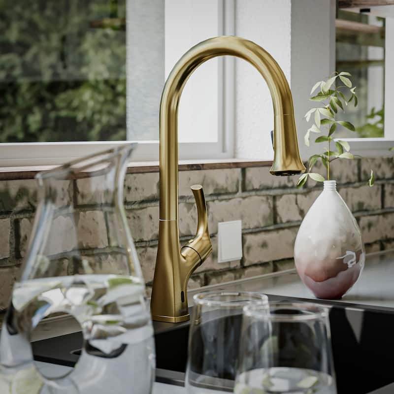 Karran Chantilly Touchless KKF375 Single Handle Pull Down Sprayer Kitchen Faucet