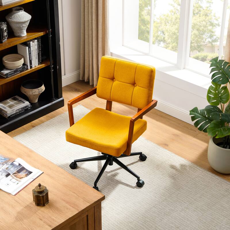 Art Leon Swivel Accent Home Office Chair with Adjustable Height