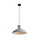 preview thumbnail 3 of 2, Golden Lighting Aethera 22in Integrated LED Pendant in Grey Cement - Gold