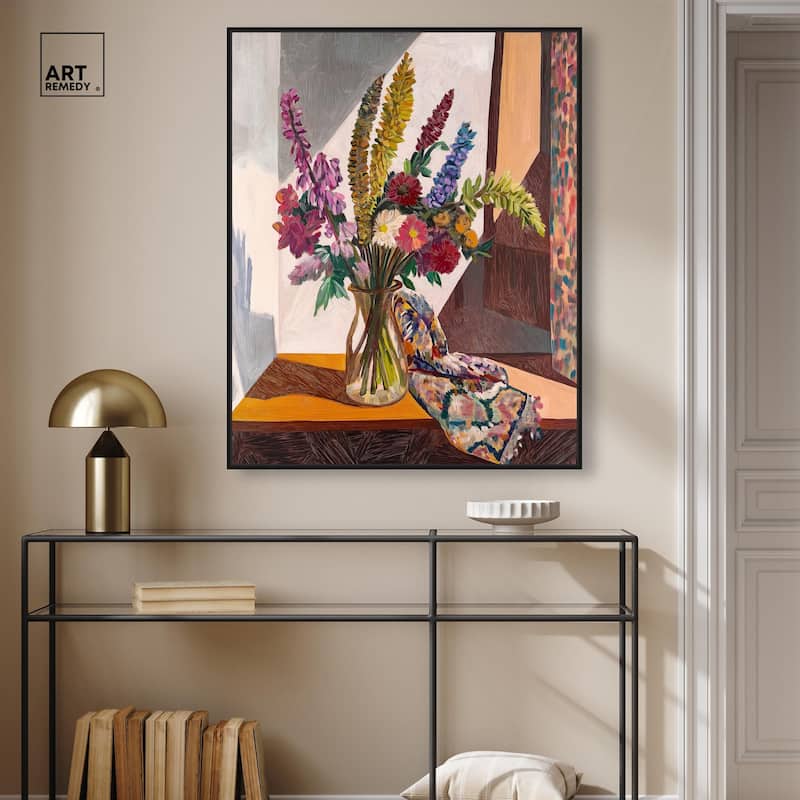 Warm Tones and Blooms Canvas by Art Remedy