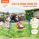 preview thumbnail 12 of 33, Swing Sets for Backyard, Toddler Swing Set Foldable Metal Stand, Easy to Assemble, Swingset Indoor/Outdoor