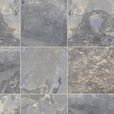 The Tile Life Wells Stone 6x6 Blue Porcelain Floor & Wall Tile