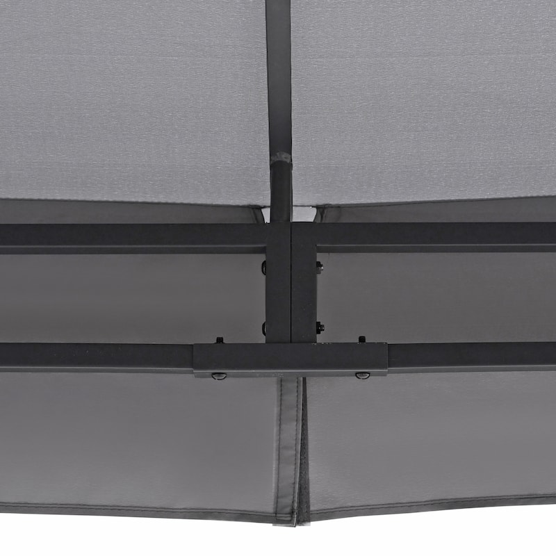10'x10' Premium Outdoor Gazebo with Double Roofs & Mosquito Netting by Leisure Zone