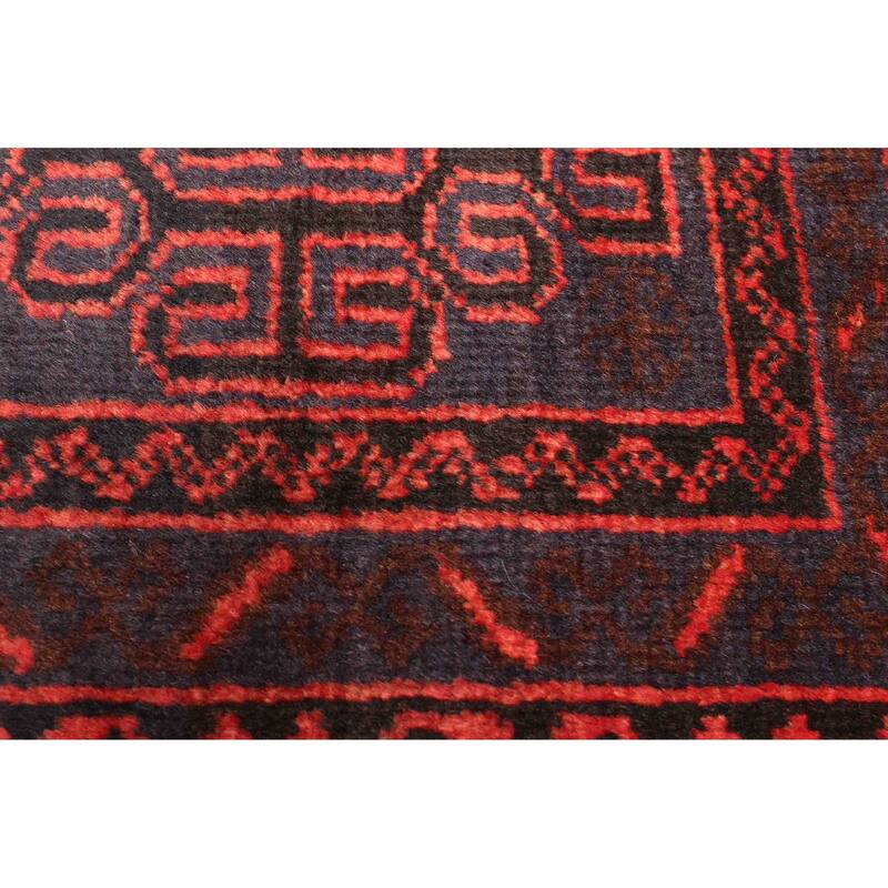 ECARPETGALLERY Hand-knotted Teimani Dark Navy Wool Rug - 3'2 x 5'3
