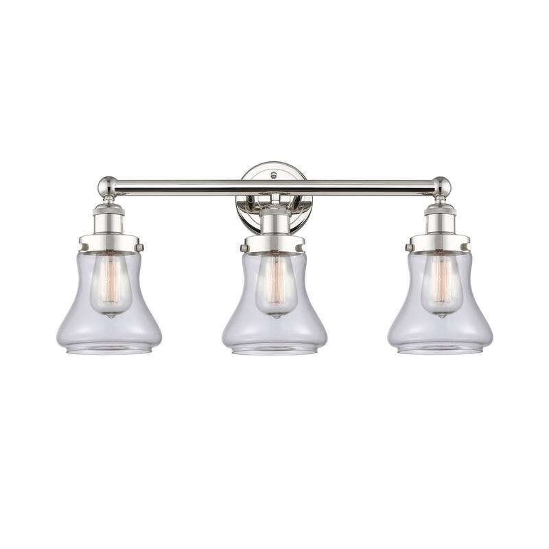 Innovations Lighting 616-3W-10-25 Bellmont Vanity Bellmont 3 Light 25" - Polished Nickel / Clear