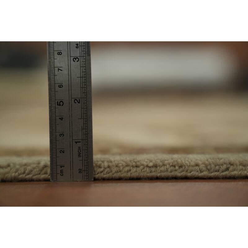 Hand Knotted Oriental 100% Wool Carpet Traditional Traditional Beige & Ivories Agra Area Rug - 10' 1'' X 7' 11''