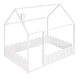 preview thumbnail 31 of 38, Full Size Wood House Bed Frame with Fence, Perfect for Kids' Play and Sleep Space