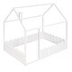 preview thumbnail 47 of 60, Kids Wood House Bed Frame w/ Roof & Fence,Slats are not Included