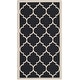 preview thumbnail 64 of 111, SAFAVIEH Courtyard Kathy Indoor/ Outdoor Waterproof Patio Backyard Rug 2' x 3'7" - Black/Beige