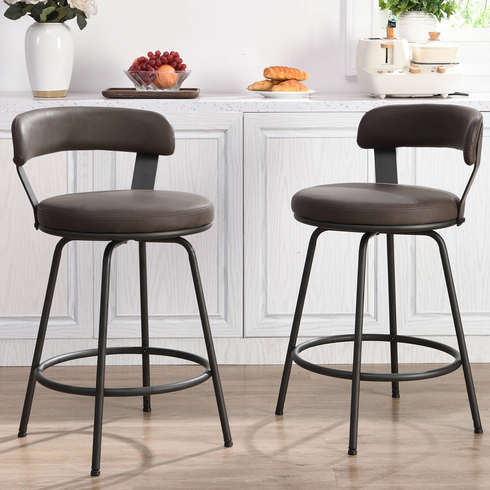 Crossed strip sales metal bar stool