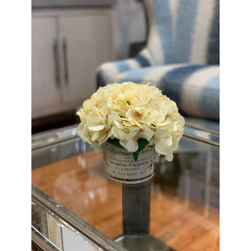 Hydrangea Arrangement in a Glass Vase