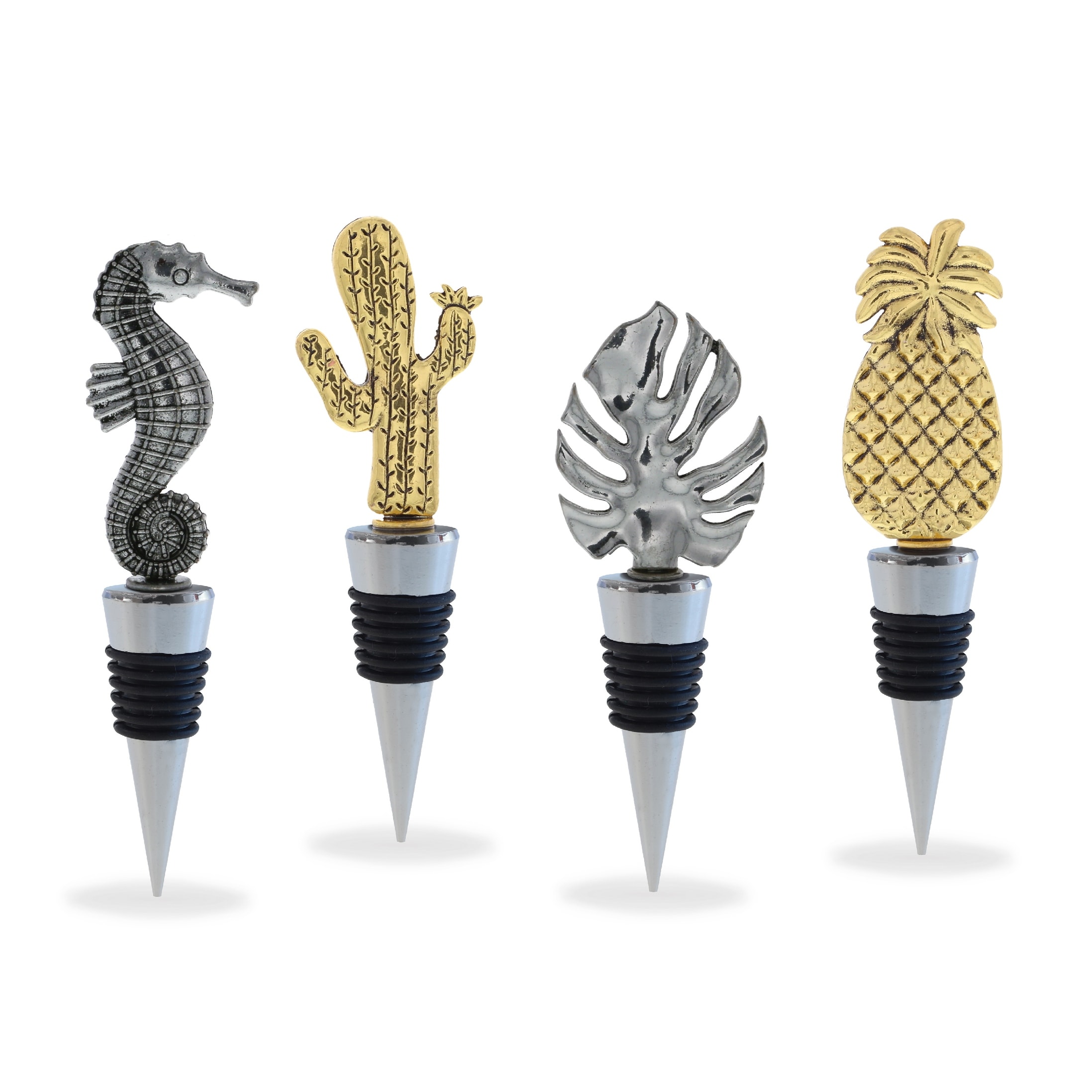 True Pineapple Charms and Bottle Stopper