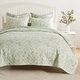 preview thumbnail 2 of 8, Greenland Home Fashions Olivia Butterfly Garden Reversible Cotton-Rich Quilt Set