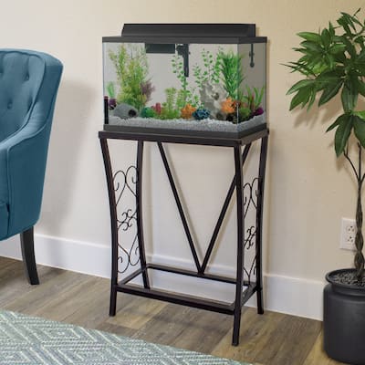 Aquatic Fundamentals Model 102101 10 Gallon Metal Aquarium Stand