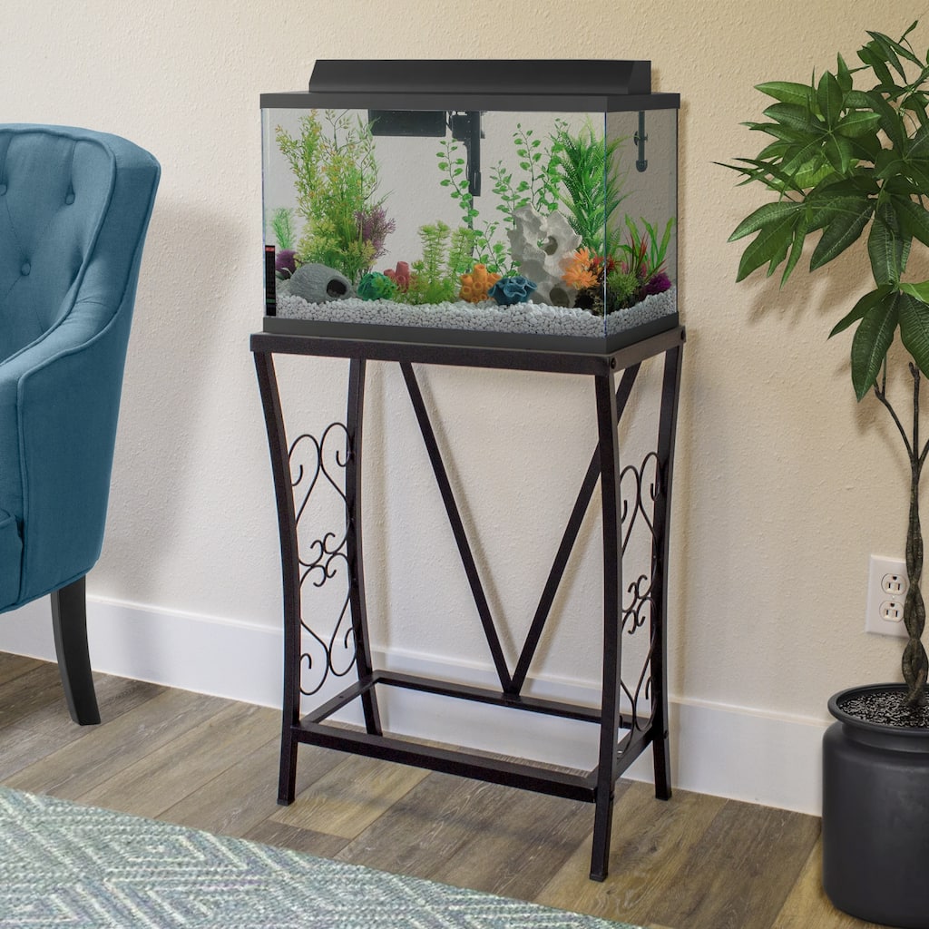 Aquatic Fundamentals Model 102101 10 Gallon Metal Aquarium Stand