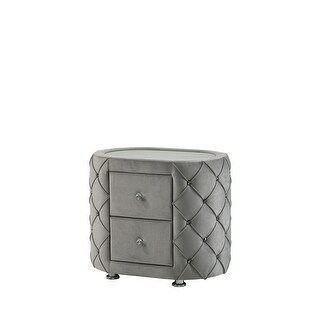 Damascus Bedside Cabinet Velvet Footstool Feature Piping Design Storage ...